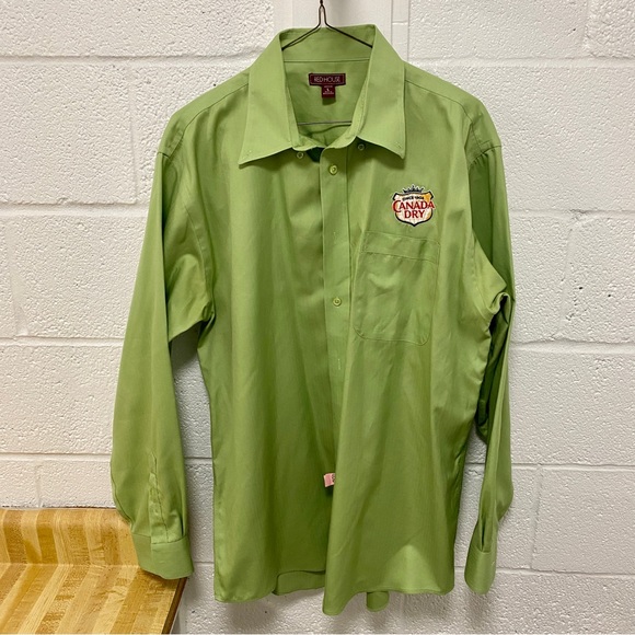Canada Dry Large Green button up - Picture 2 of 8